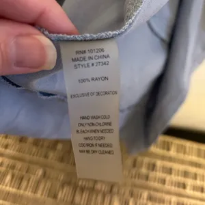 Soft Surroundings Blue‎ Lightweight Zip Jacket Size Medium thumbnail 6
