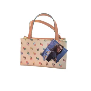 Dooney & Bourke‎ Tiny East/West Bag White Multi Color Monogram Mini Tote WI396 thumbnail 3