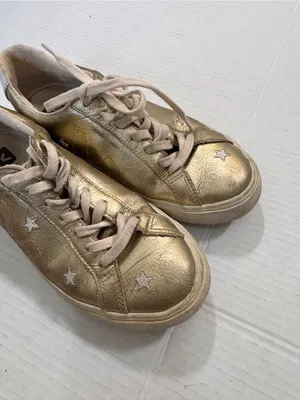Veja X Madewell Gold Star Leather Lace Up Sneakers Womens 8 Casual Flat Shoes thumbnail 8