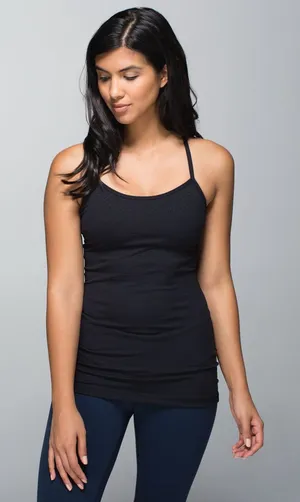 Lululemon Power Y Tank *Luon Shine Dot Black size 6! thumbnail 1