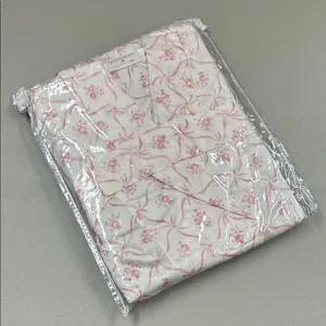 LoveShackFancy Floral Trellis Silky Robe Pink Sash Belt Pockets Small Medium NEW thumbnail 3