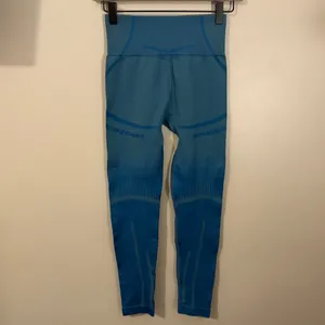 Gymshark Geo Seamless 7/8 Leggings Teal Blue thumbnail 2