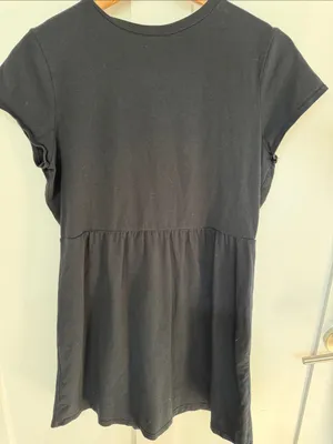 Garnet Hill Black Wrap-Front Mini Dress thumbnail 5