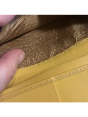 vintage Celine Macadam canvas long bifold wallet with leather trim. thumbnail 8