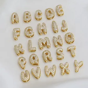 Balloon Zircon Letter D Initial Necklace Gold thumbnail 4