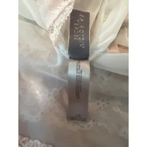 Victorias Secret Cream and Peach Babydoll Size Large Lace Nightgown Dress thumbnail 5