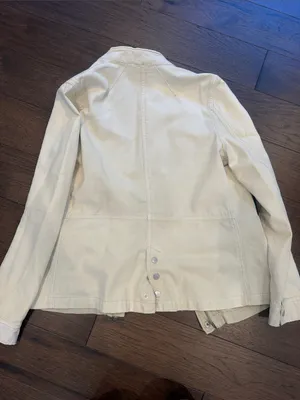 Free People Cream Field Jacket - Casual Utility Style Size Small ? - C69-055 thumbnail 12