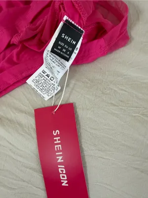 Hot Pink Mesh‎ Panel Mini Dress thumbnail 2