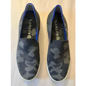 Rothy’s The Original Slip on Sneaker in Camo Grey Black Size 10 thumbnail 4