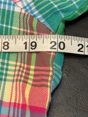 Victoria's Secret Pink, Green & Purple Plaid Flannel Pajama Set size Small thumbnail 8