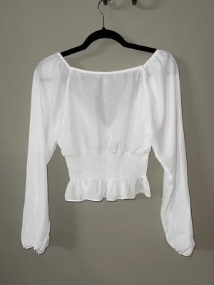 WAYF white blouse thumbnail 2