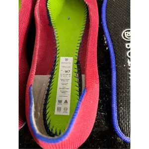 Rothy’s The Flat Round Toe | Red | Size 7 flats shoes ballet thumbnail 8