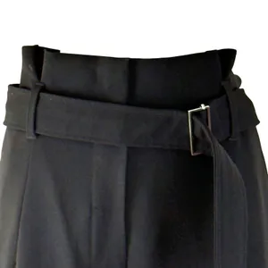 Aritzia Babaton Power Pant Paper Bag Belted Trousers Black thumbnail 4