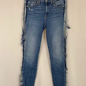 7 for all‎ mankind Roxanne Ankle Fray Jeans in Bright Houston Size 28 thumbnail 4