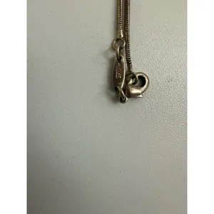 VTG Coach Sterling Silver Snake Chain Shopping Bag Pendant Necklace 18" 925 Y2K‎ thumbnail 5
