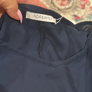 Adreamly Navy Blue White Pom-Pom Beach Resort Vacation Swim Coverup One Size Os thumbnail 5