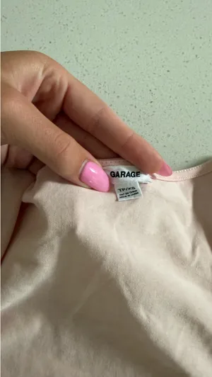 Baby Pink Garage Square Neck Top thumbnail 2