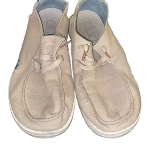 Hey Dudes Wendy linen snake coffe loafers size 7 thumbnail 3