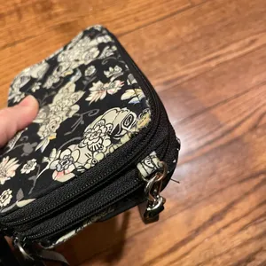 Vera Bradley RFID Zip Around Wallet Black Floral Women Size 6.5 x 4 thumbnail 11