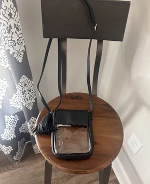 a.n.a MSC Anna Lane Women Everyday Small Clear Black Trim Clear Crossbody Shoulder Bag thumbnail 1