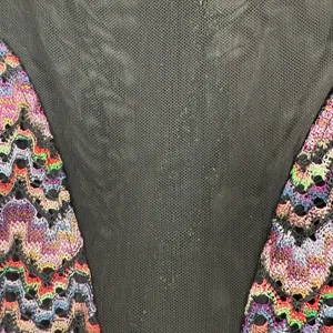 For Love & Lemons Dress M‎ Multi Color Knit Fit Flare Mesh Panel Sleeveless READ thumbnail 6