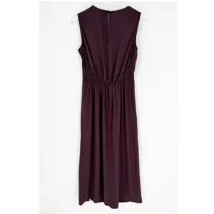 Anna‎ Kay Slit Leg Sleeveless Maxi Dress L Purple Cocktail thumbnail 3