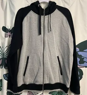 Vintage Y2K headphone hole zip up sweatshirt thumbnail 1