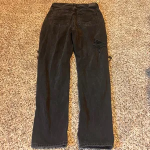 American Eagle Womens Black Distressed Mom Jean Comfort Stretch Waistband Size 4 thumbnail 8