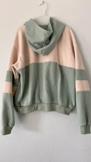 light green and cream colored cactus hoodie thumbnail 4