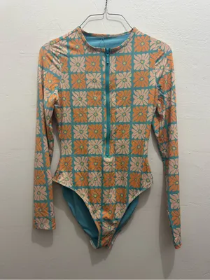 Dippin' Daisy's Shoal Front Zipper Long Sleeve One Piece (S) thumbnail 6