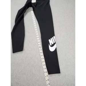 Nike Pants Womens XS Black Tight Leggings High Waisted Logo Swoosh Running Pants thumbnail 4