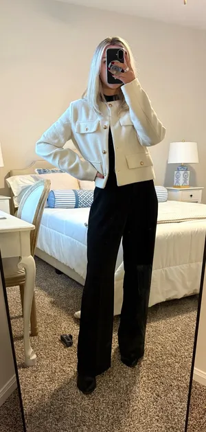 White Luxe Jacket thumbnail 1