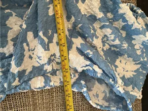 Blue & White Floral Textured Bow Front Midi Dress XXL NWT thumbnail 8