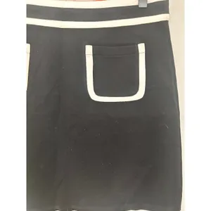 Banana Republic Black White Contrast‎ Trim A-Line Mini Skirt Pockets Mod 6 thumbnail 2