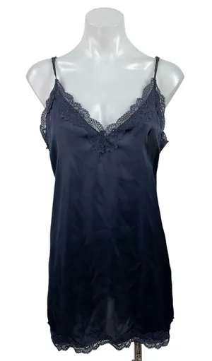 NEW H&M Satin Lace Sleeveless Cami Tank Slip Lingerie Nighties Sleepwear Dress M thumbnail 1