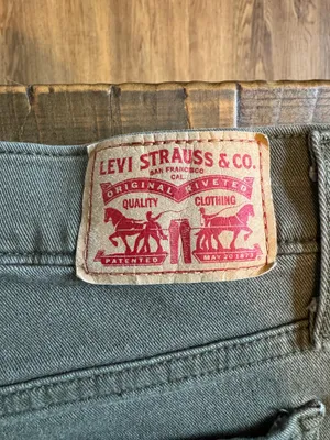 Levi’s 318 SHAPING WIDE LEG 27 green women’s jeans thumbnail 4
