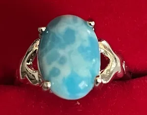 Bohemian/Chic Design Gemstone Stainless Steel Silver Ring Size 7 NWT thumbnail 1