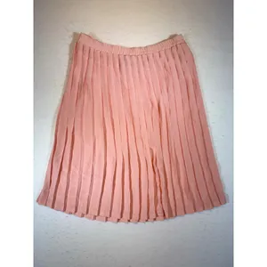Andrea Gayle Petites Pleated Midi Skirt Peach Elastic Waist Size 10 thumbnail 2