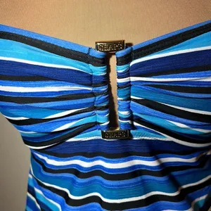 Chaps Tankini Swimsuit Top Size 8 thumbnail 2