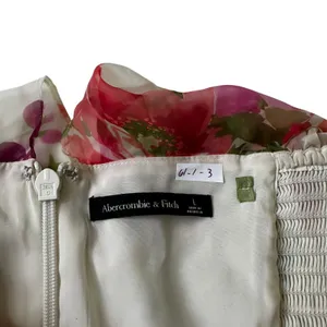 Abercrombie & Fitch Multicolor Tiered Strapless Dress Women's Size Large 61-1-3 thumbnail 3