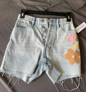 90s girlfriend retro flower shorts thumbnail 1
