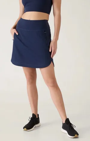 Athleta Fairway High Rise Golf 18” Skort Navy Blue thumbnail 1
