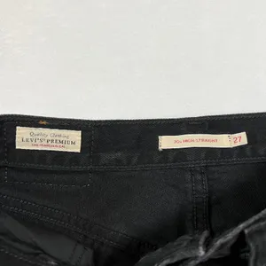 Levi's 70s High Straight Jeans Size 27 Raw Hem Grunge Whimsigoth Casual Classic thumbnail 4