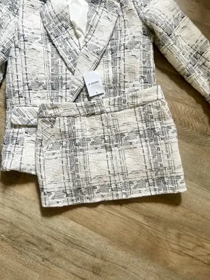 NEW Forever 21 set of tweed blazer and skirt size Small. thumbnail 8