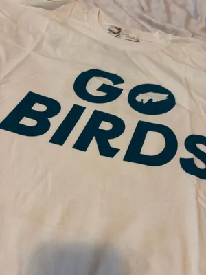 Go Birds eagles white tshirt Size XXL thumbnail 6