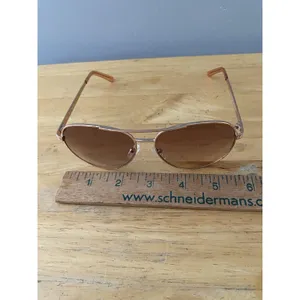 Guess Aviator Sunglasses Rose Gold Wire Frame Gradient Lenses 59 13-135 GUF241 thumbnail 7