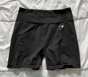 Gymshark Vital Seamless 2.0 Shorts Black High Waisted Athletic Workout thumbnail 1