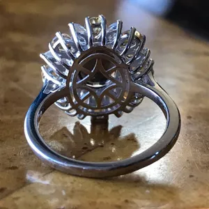 Natural Smoky Quartz Sterling Silver Cocktail Ring Size 9 thumbnail 7
