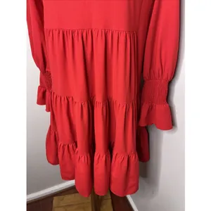 Tuckernuck POMANDER PLACE Red Crepe Kenzo Dress XS thumbnail 8