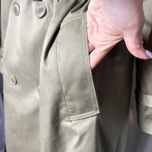 Vintage Worthington Made in Poland Long Double Breasted Trench Coat Women's 8 thumbnail 7